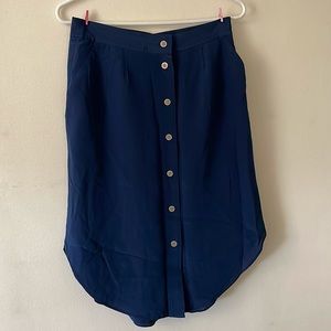 MADEWELL Button Midi Skirt
